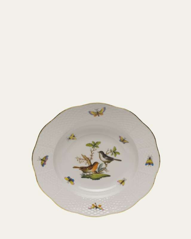 Rothschild Bird Motif 5 Rim Soup Plate